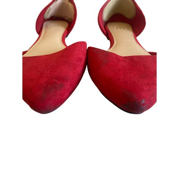 Gap Red Pointed Toe Flats 8.5 - Picture 3 of 6